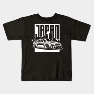 Nissan GTR R35 (White Print) Kids T-Shirt
